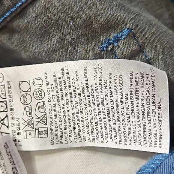 Vintage, Levi's 508, Denim Jeans, Teal, Cotton, Sz 33/32 Denim, Reg Tapered Fit - Picture 11 of 17